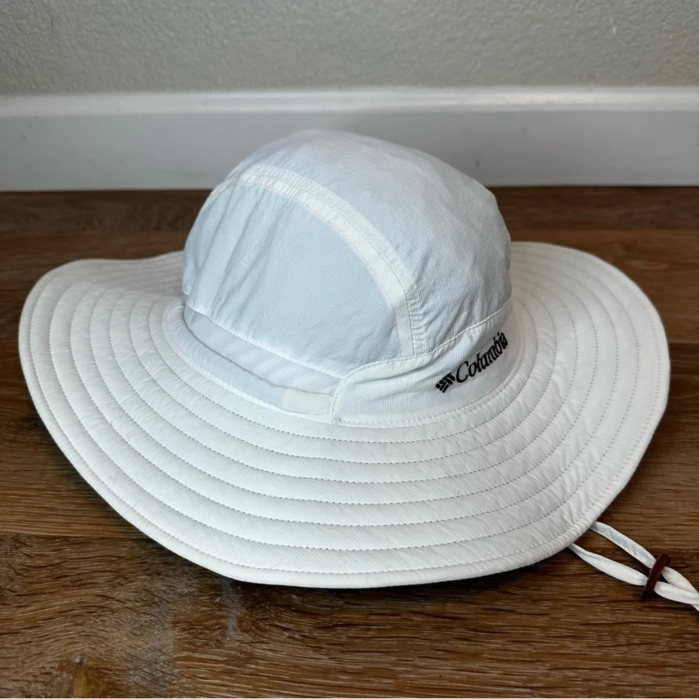 Columbia Omni-Shade White Unisex Summer Booney Hat, OS